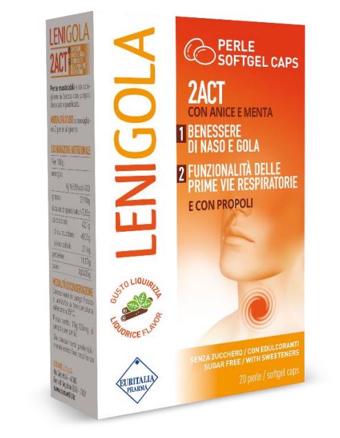 LENIGOLA 20 PERLE SOFTGEL CAPS LIQUIRIZIA - Farmacia Puddu Baire S.r.l.
