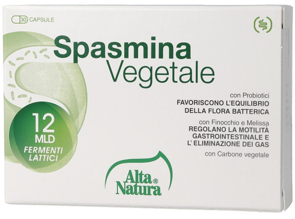 SPASMINA VEGETALE 30 OPERCOLI 500 MG - Farmacia Puddu Baire S.r.l.