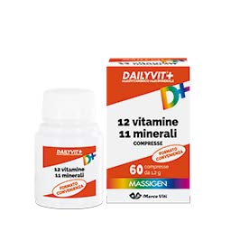 MASSIGEN DAILYVIT 12 VITAMINE 11 MINERALI 60 COMPRESSE RIVESTITE - Farmacia Puddu Baire S.r.l.