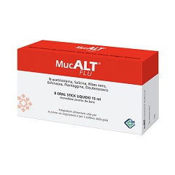 MUCALT FLU 8 ORAL STICK MONODOSE - Farmacia Puddu Baire S.r.l.