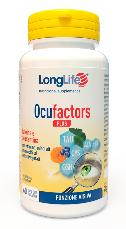 LONGLIFE OCUFACTORS PLUS 60 TAVOLETTE - Farmacia Puddu Baire S.r.l.