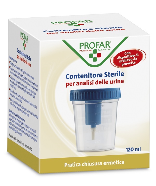 CONTENITORE URINE PROFAR CON TAPPO DI SICUREZZA 120ML - Farmacia Puddu Baire S.r.l.