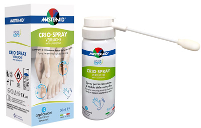CRIO SPRAY VERRUCHE MASTER-AID FOOTCARE 50 ML E1 - Farmacia Puddu Baire S.r.l.