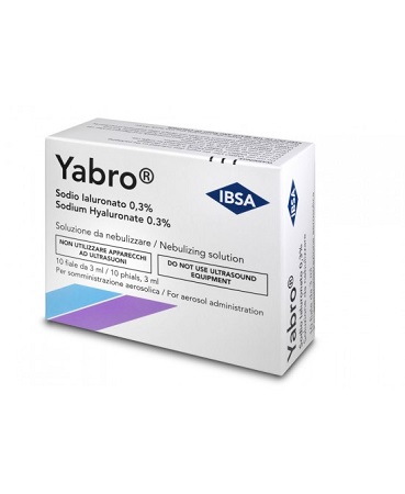 YABRO 10 FIALE 3ML ACIDO IALURONICO 0,3% SOLUZIONE PER NEBULIZZATORE - Farmacia Puddu Baire S.r.l.