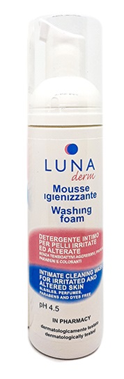 LUNADERM MOUSSE IGIENIZZANTE DETERGENTE INTIMO PELLI IRRITATE ED ALTERATE 150 ML - Farmacia Puddu Baire S.r.l.