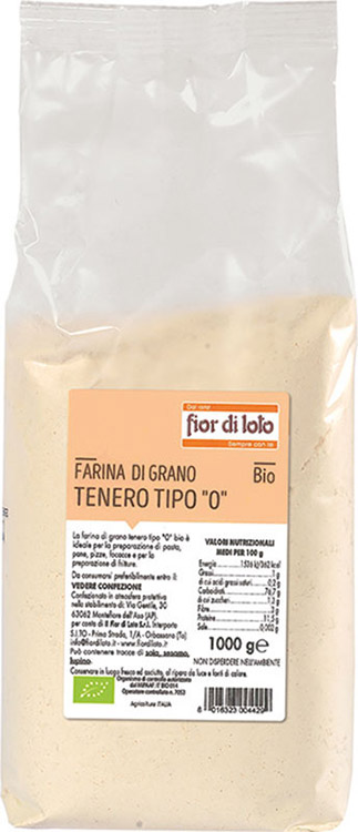 FARINA FINE DI GRANO TENERO 0 BIOLOGICO 1000 G - Farmacia Puddu Baire S.r.l.