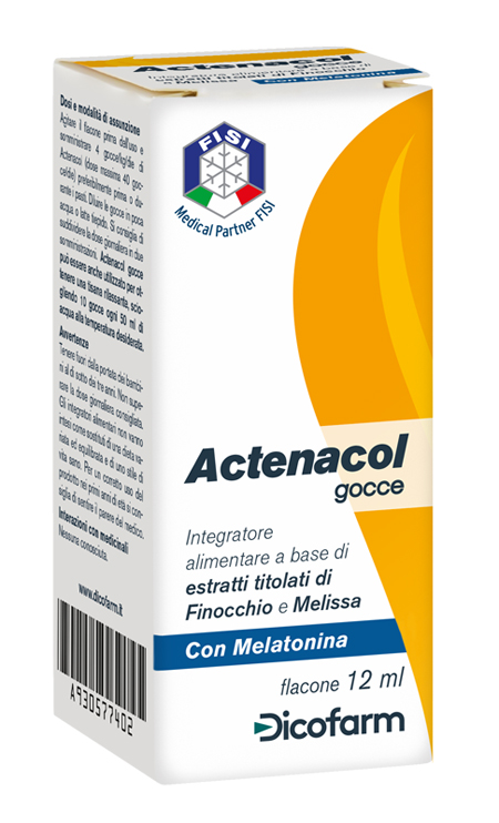 ACTENACOL GOCCE 12 ML CON MELATONINA - Farmacia Puddu Baire S.r.l.