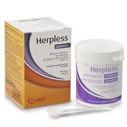 HERPLESS POLVERE BARATTOLO 30 G CON MISURINO - Farmacia Puddu Baire S.r.l.