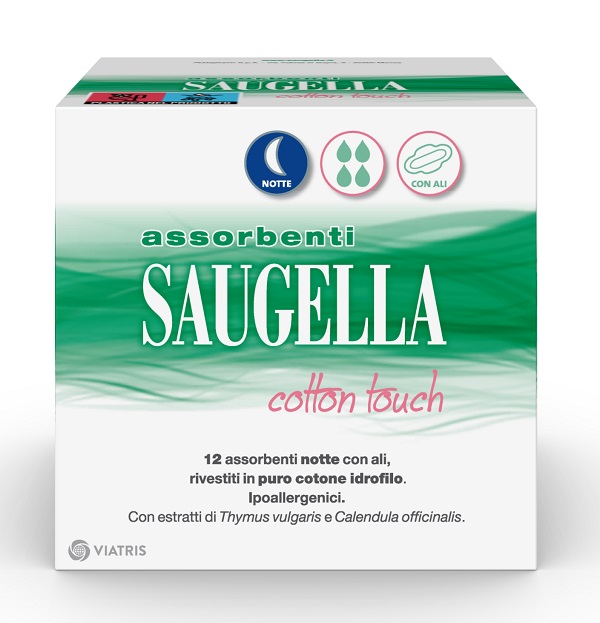 SAUGELLA COTTON TOUCH ASSORBENTI NOTTE 12 PEZZI TAGLIO PREZZO - Farmacia Puddu Baire S.r.l.