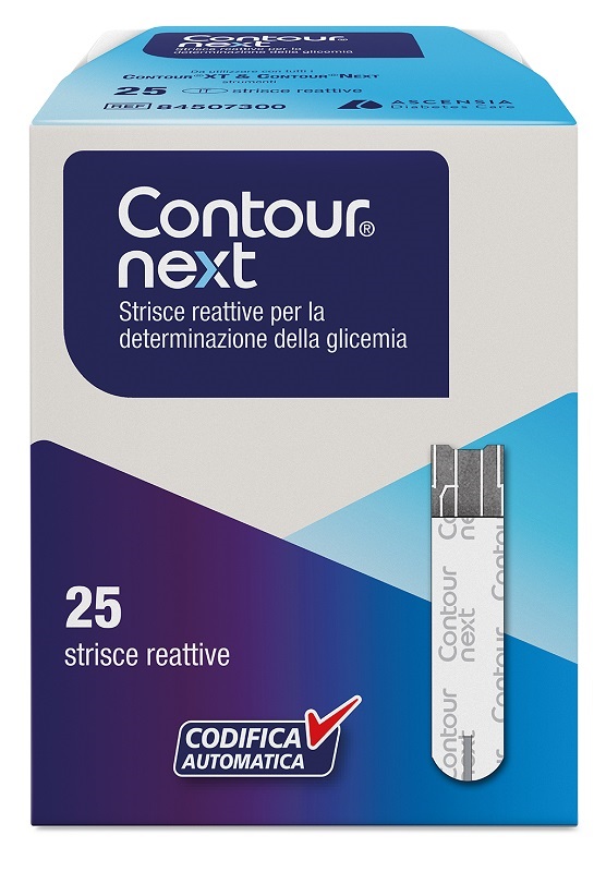 STRISCE MISURAZIONE GLICEMIA CONTOUR NEXT 25 PEZZI - Farmacia Puddu Baire S.r.l.