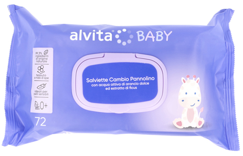 ALVITA SALVIETTE CAMBIO PANNOLINO 72 PEZZI - Farmacia Puddu Baire S.r.l.