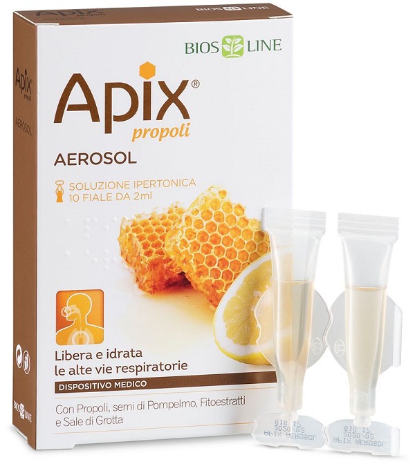 APIX PROPOLI AEROSOL 10 FIALE MONODOSE X 2 ML - Farmacia Puddu Baire S.r.l.