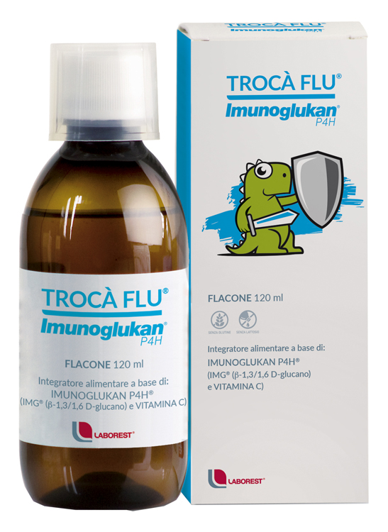 TROCA' FLU' IMUNOGLUKAN FLACONE 120 ML - Farmacia Puddu Baire S.r.l.