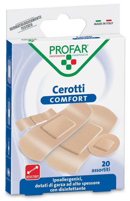 CEROTTO COMFORT ASSORTITI 20 PEZZI PROFAR - Farmacia Puddu Baire S.r.l.