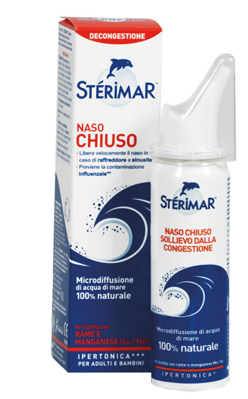 STERIMAR IPERTONICO CU/MC NASO CHIUSO SPRAY 50 ML - Farmacia Puddu Baire S.r.l.