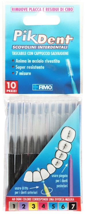 PIKDENT STUZZICOLINO 7 NE 10PZ - Farmacia Puddu Baire S.r.l.