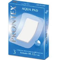 GARZA COMPRESSA PRONTEX AQUA PAD 10X12,5 CM 3 PEZZI - Farmacia Puddu Baire S.r.l.