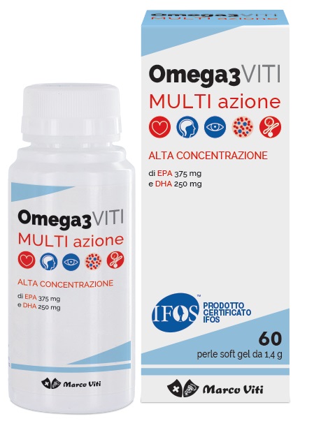 OMEGA3 VITI MULTIAZIONE 60 PERLE - Farmacia Puddu Baire S.r.l.
