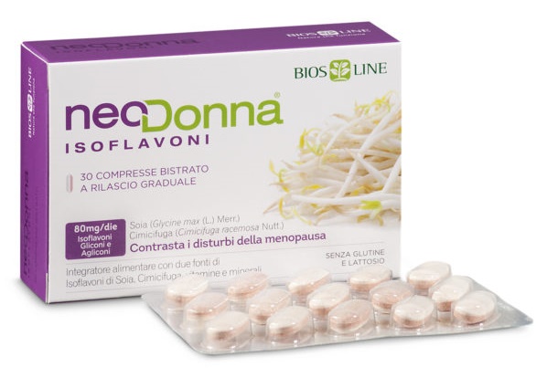 BIOSLINE NEODONNA ISOFLAVONI 60 COMPRESSE - Farmacia Puddu Baire S.r.l.
