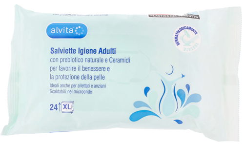 ALVITA SALVIETTE IGIENE ADULTI 24 PEZZI - Farmacia Puddu Baire S.r.l.
