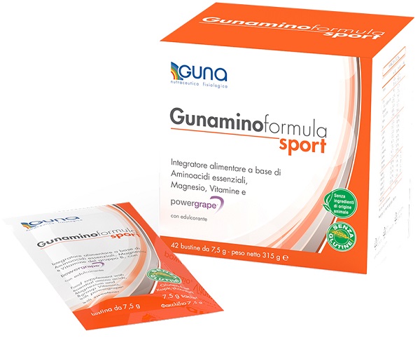 GUNAMINOFORMULA SPORT 42 BUSTE 315 G - Farmacia Puddu Baire S.r.l.