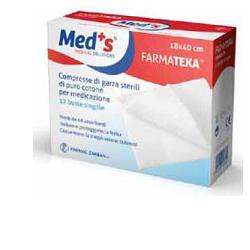 GARZA COMPRESSA MEDS FARMATEXA 12/8 18X40CM 12 PEZZI - Farmacia Puddu Baire S.r.l.