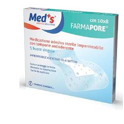 MEDS PORE MEDICAZIONE IN POLIURETANO ADESIVA IMPERMEABILE 10X12CM 5 PEZZI - Farmacia Puddu Baire S.r.l.