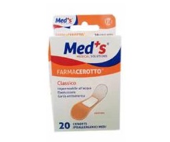 CEROTTO MEDS POLIURETANO IPOALLERGENICO CLASSICO MEDIO 20 PEZZI - Farmacia Puddu Baire S.r.l.