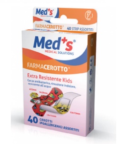 CEROTTO MEDS STRIP KIDS IPOALLERGENICO ASSORTITI 40 PEZZI - Farmacia Puddu Baire S.r.l.