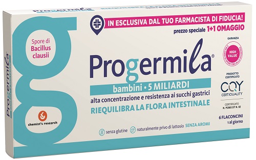 PROGERMILA BAMBINI 5 MILIARDI 6 FLACONCINI 10 ML - Farmacia Puddu Baire S.r.l.