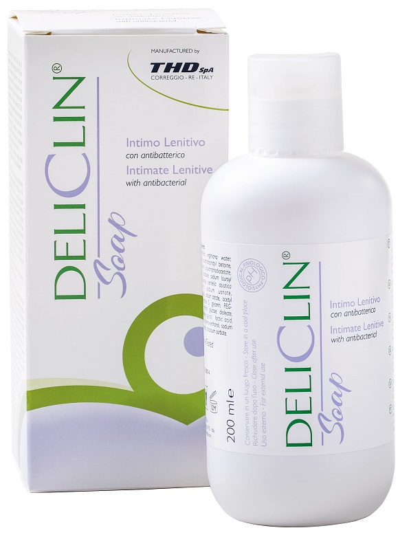 DELICLIN SOAP DETERGENTE INTIMO LENITIVO CON ANTIBATTERICO 200 ML - Farmacia Puddu Baire S.r.l.