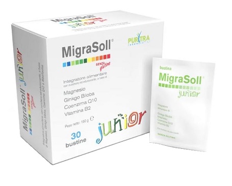 MIGRASOLL JUNIOR ASTUCCIO 30 BUSTE - Farmacia Puddu Baire S.r.l.