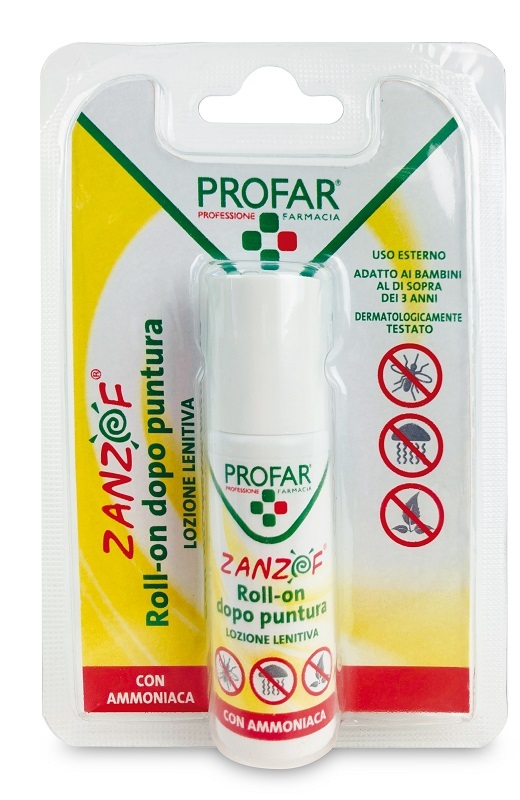 ZANZOF LOZIONE POST PUNTURA CON AMMONIACA ROLL-ON 20 ML PROFAR - Farmacia Puddu Baire S.r.l.