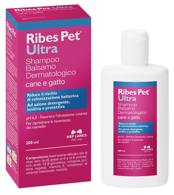 RIBES PET ULTRA SHAMPOO DERMATOLOGICO FLACONE 200 ML - Farmacia Puddu Baire S.r.l.