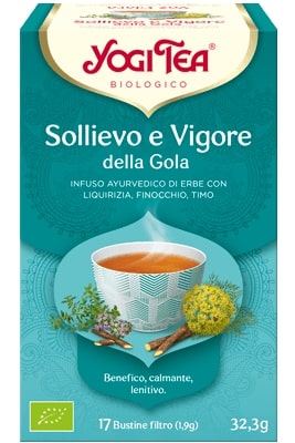 YOGI TEA SOLLIEVO E VIGORE DELLA GOLA 31 G - Farmacia Puddu Baire S.r.l.
