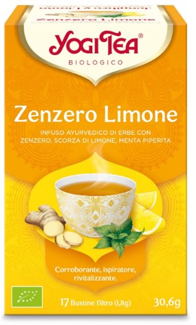YOGI TEA ZENZERO LIMONE 31 G - Farmacia Puddu Baire S.r.l.