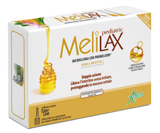 MELILAX PEDIATRIC MICROCLISMI 6 PEZZI 5 G - Farmacia Puddu Baire S.r.l.