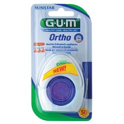 GUM ORTHO FLOSS FILO SPUGNOSO 50 PEZZI - Farmacia Puddu Baire S.r.l.