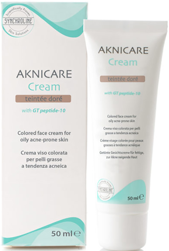 AKNICARE CREAM CREMA COLORATA TEINTEE DORE' 50 ML - Farmacia Puddu Baire S.r.l.