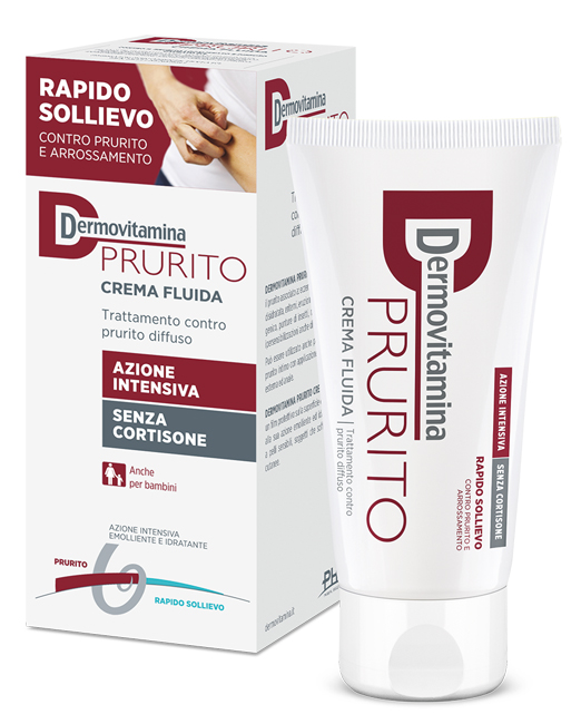 DERMOVITAMINA PRURITO CREMA FLUIDA AZIONE INTENSIVA SENZA CORTISONE 150 ML - Farmacia Puddu Baire S.r.l.