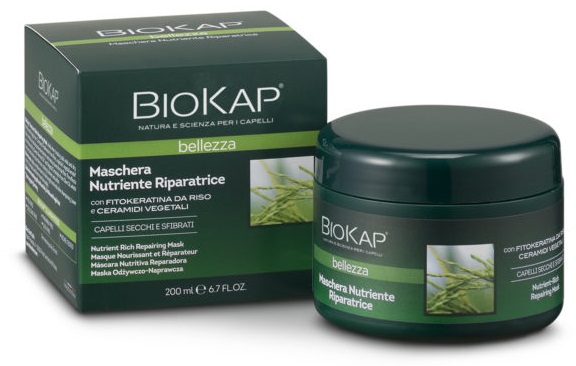 BIOKAP BELLEZZA MASCHERA NUTRIENTE/RIPARATRICE 200 ML BIOSLINE - Farmacia Puddu Baire S.r.l.