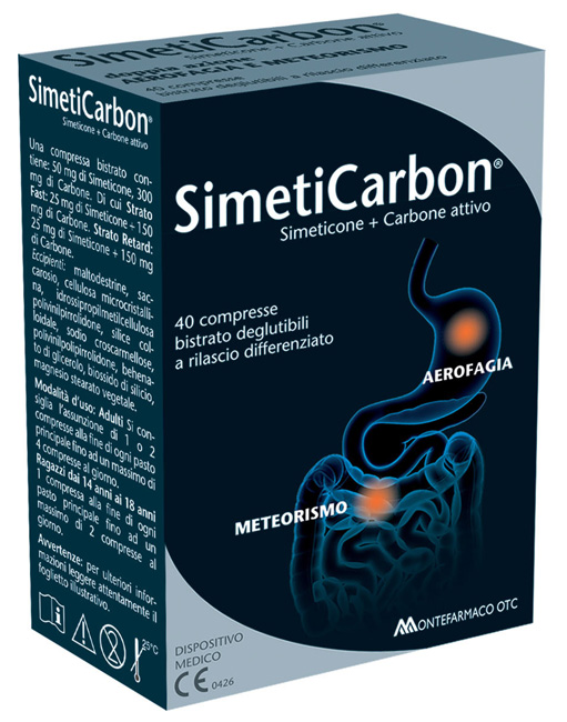 SIMETICARBON 40 COMPRESSE - Farmacia Puddu Baire S.r.l.