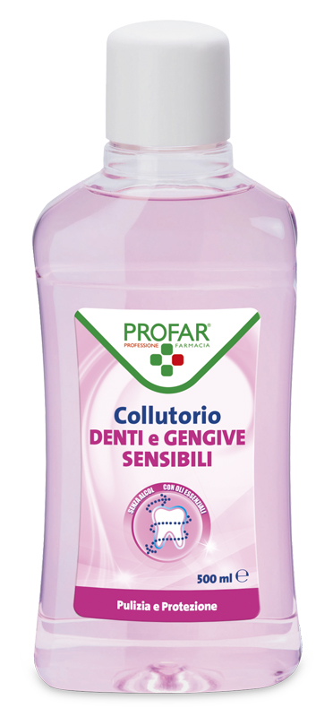 PROFAR COLLUTORIO DENTI/GENGIVE SENSIBILI 500 ML - Farmacia Puddu Baire S.r.l.