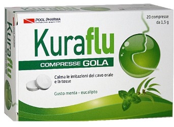KURAFLU GOLA EUCALIPTO 20 COMPRESSE 1,5 G - Farmacia Puddu Baire S.r.l.