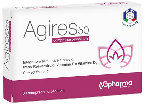 AGIRES 50 30 COMPRESSE OROSOLUBILI SCATOLA 5,4 G - Farmacia Puddu Baire S.r.l.