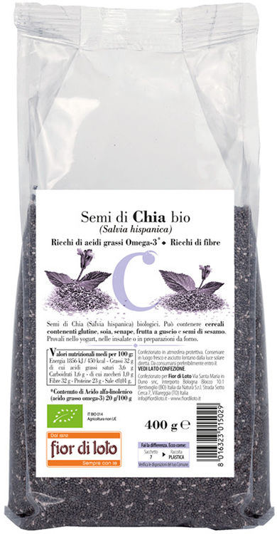 SEMI DI CHIA BIO 400 G - Farmacia Puddu Baire S.r.l.