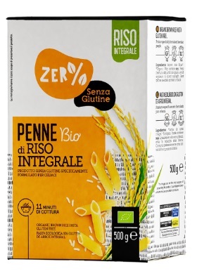 ZERO% GLUTINE PENNE DI RISO INTEGRALE SENZA GLUTINE BIO 500 G - Farmacia Puddu Baire S.r.l.