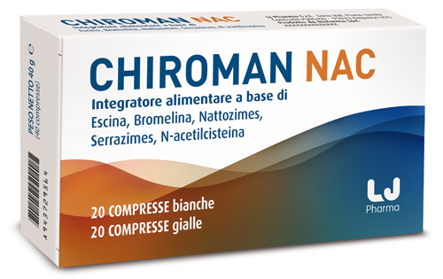 CHIROMAN NAC 20 COMPRESSE BIANCHE + 20 COMPRESSE GIALLE - Farmacia Puddu Baire S.r.l.