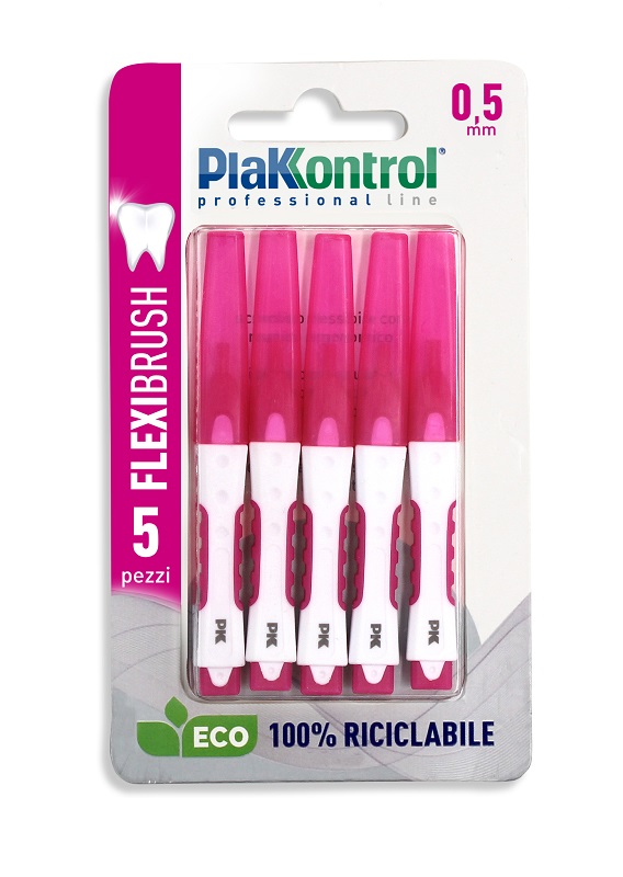 PLAKKONTROL SCOVOLINO INTERDENTALE FLEXI BRUSH05 BLISTER 5 PEZZI - Farmacia Puddu Baire S.r.l.