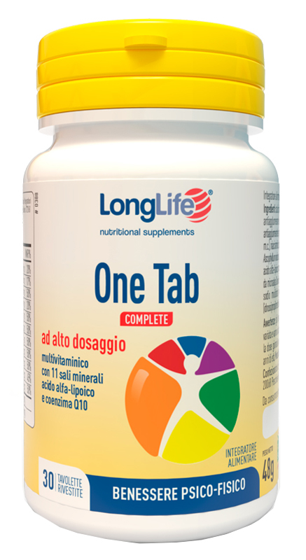 LONGLIFE ONE TAB COMPLETE 30 TAVOLETTE - Farmacia Puddu Baire S.r.l.